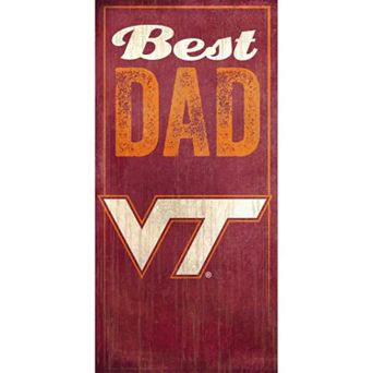 Virginia Tech Hokies Best Dad Sign