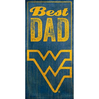 West Virginia Mountaineers Best Dad Sign