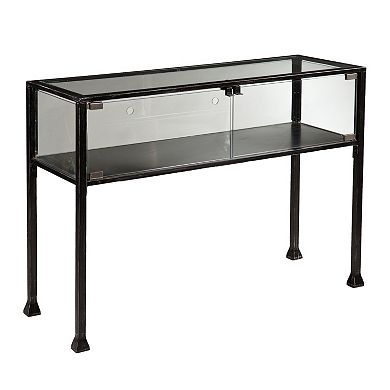 Southern Enterprises Henshaw Terrarium Sofa Table