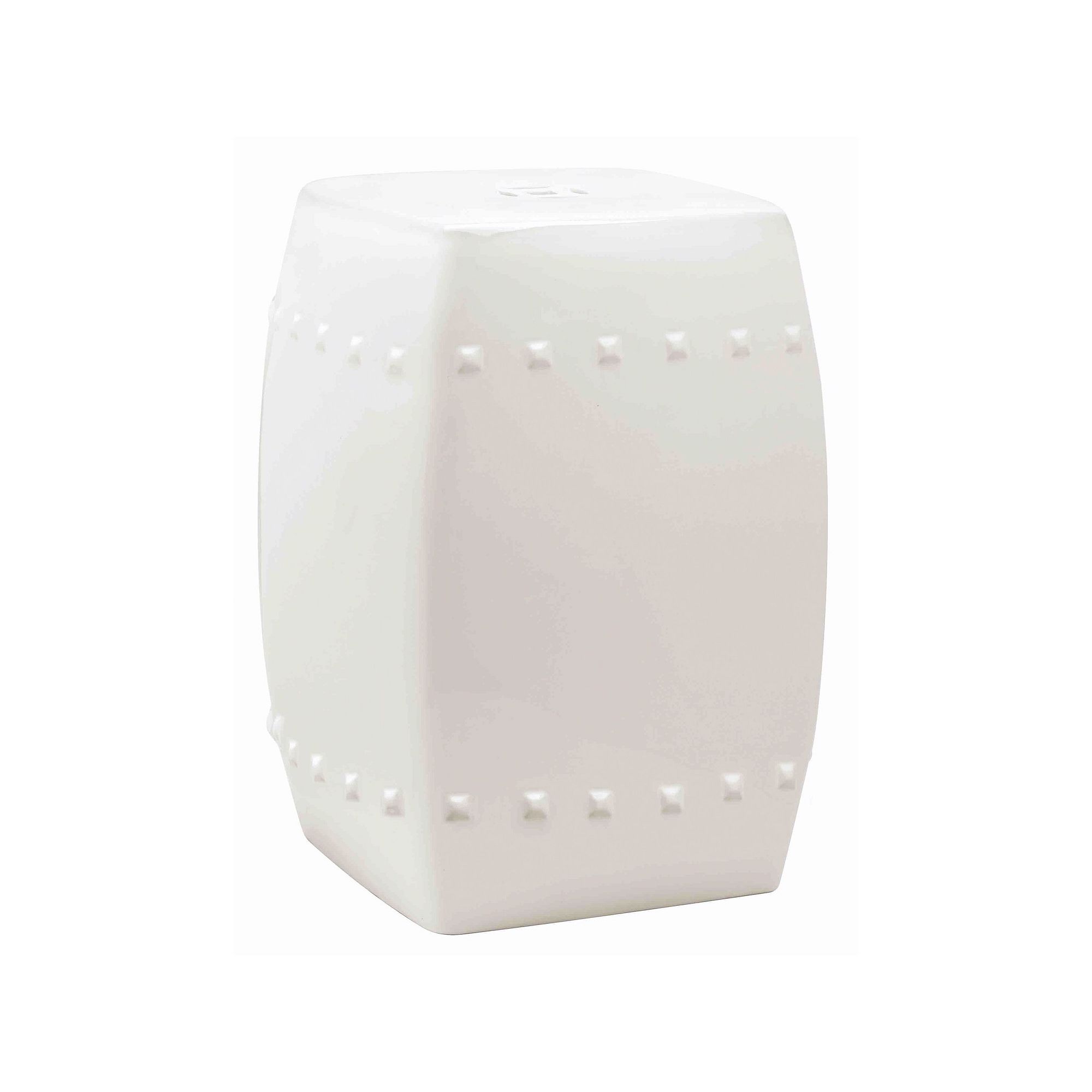 Safavieh Villa Ceramic Garden Stool, Ivory