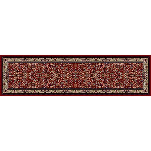 Merinos Sarouk Floral Framed Rug Runner 2'3'' x 7'7''