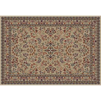 Merinos Sarouk Floral Framed Rug - 3'11'' x 5'7''