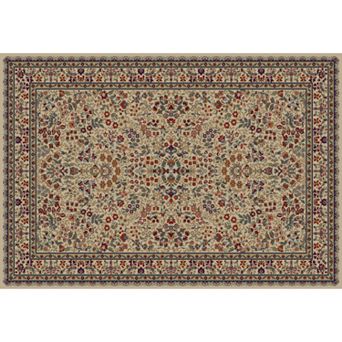 Merinos Sarouk Floral Framed Rug - 3'11'' x 5'7''