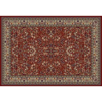 Merinos Sarouk Floral Framed Rug - 5'3'' x 7'7''