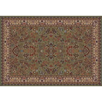 Merinos Sarouk Floral Framed Rug - 7'10'' x 9'10''