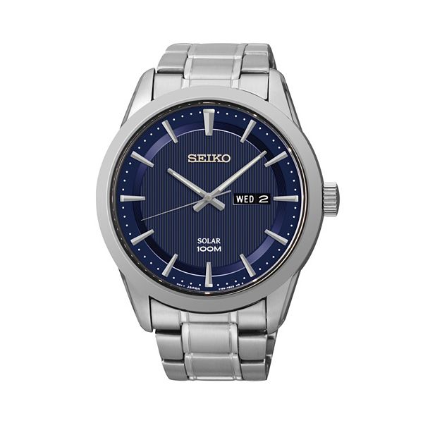 Seiko Men's Stainless Steel Solar Watch - SNE361