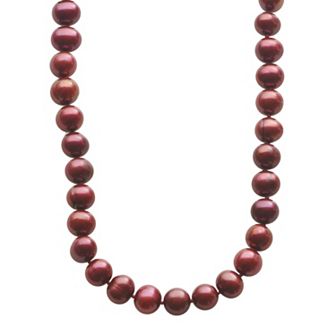 PearLustre by Imperial Dyed Freshwater Cultured Pearl Sterling Silver Necklace