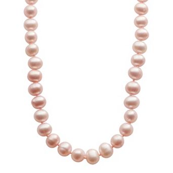 PearLustre by Imperial Dyed Freshwater Cultured Pearl Sterling Silver Necklace