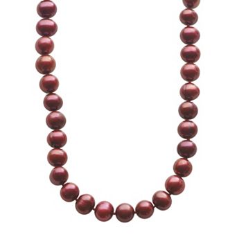 PearLustre by Imperial Dyed Freshwater Cultured Pearl Sterling Silver Necklace