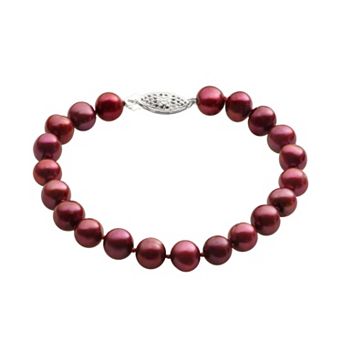 PearLustre by Imperial Dyed Freshwater Cultured Pearl Sterling Silver Bracelet