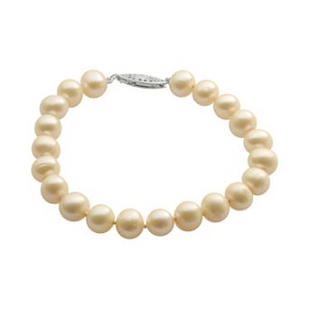 PearLustre by Imperial Dyed Freshwater Cultured Pearl Sterling Silver Bracelet