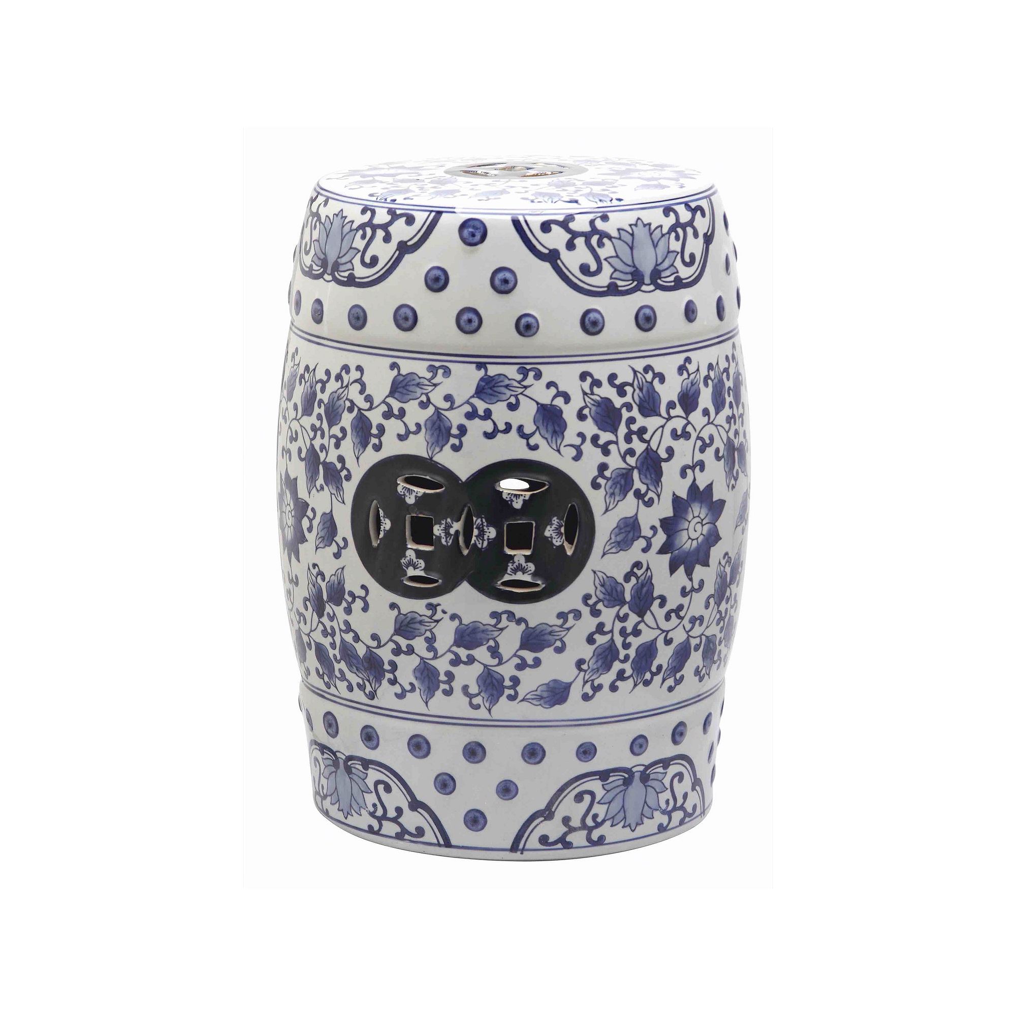 Safavieh Tao Ceramic Garden Stool, Blue