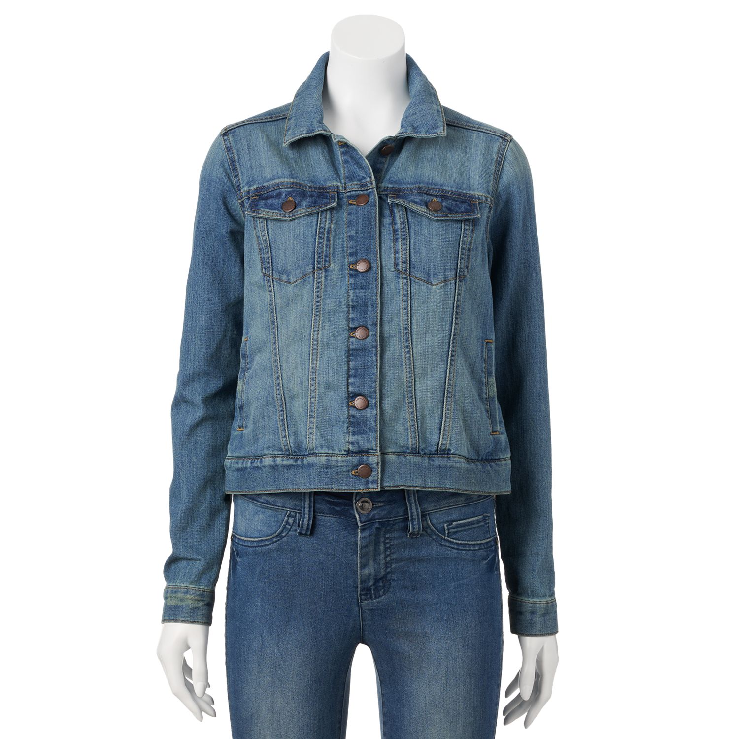 kohls plus size jean jackets