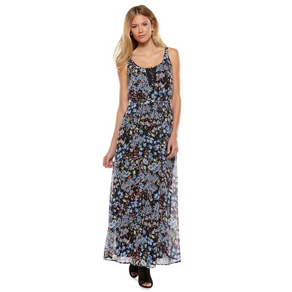 LC Lauren Conrad Floral Chiffon Maxi Dress - Women's