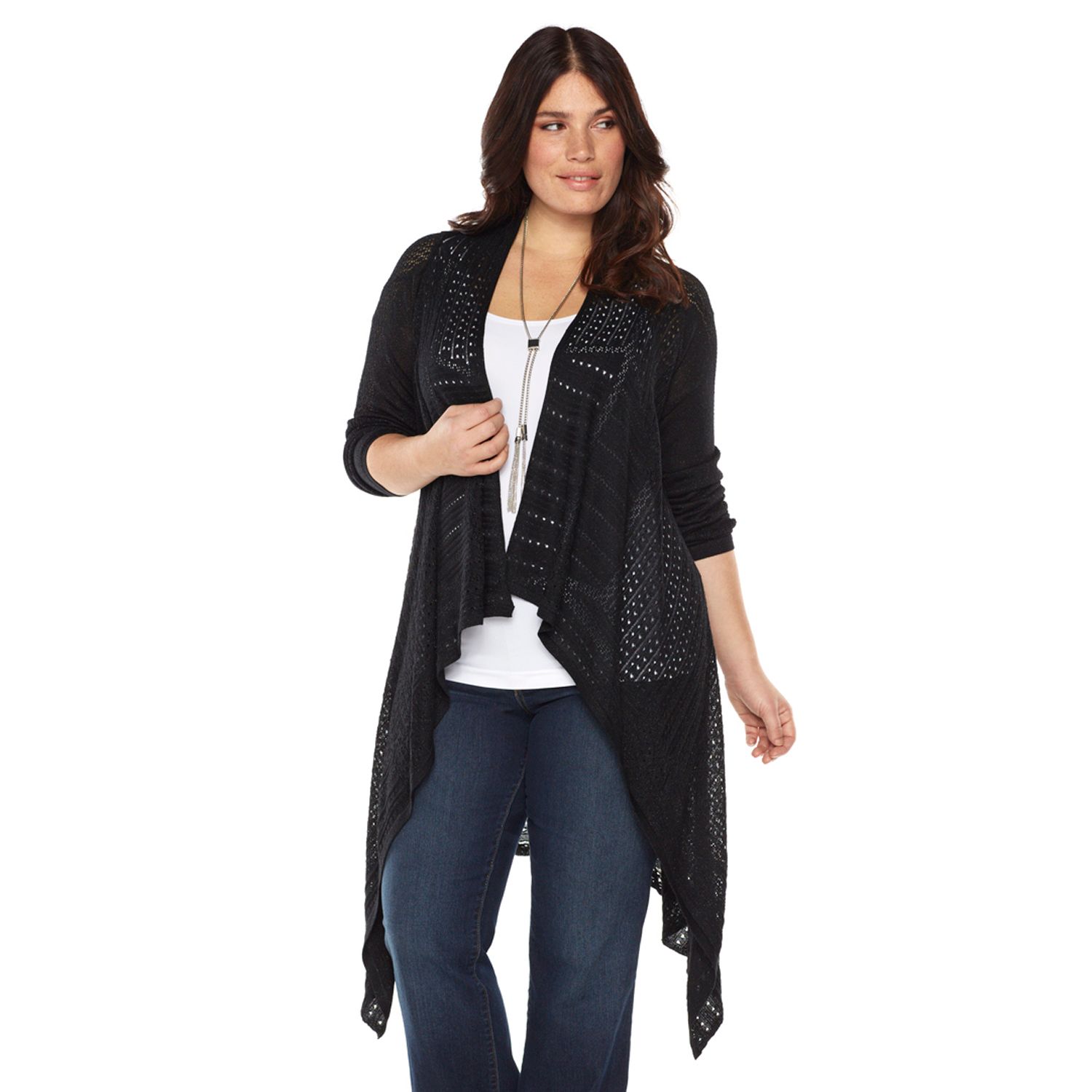 kohls plus size cardigans