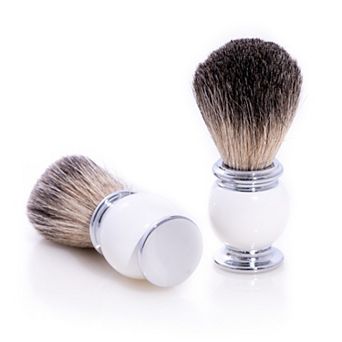 Bey-Berk Enamel & Chrome Pure Badger Shaving Brush