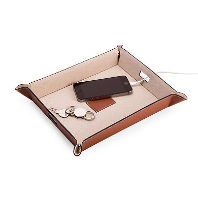 Bey-Berk Leather Valet & Charging Station