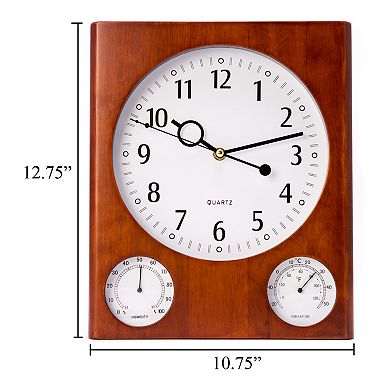 Bey-Berk Cherry Wall-Mount Clock