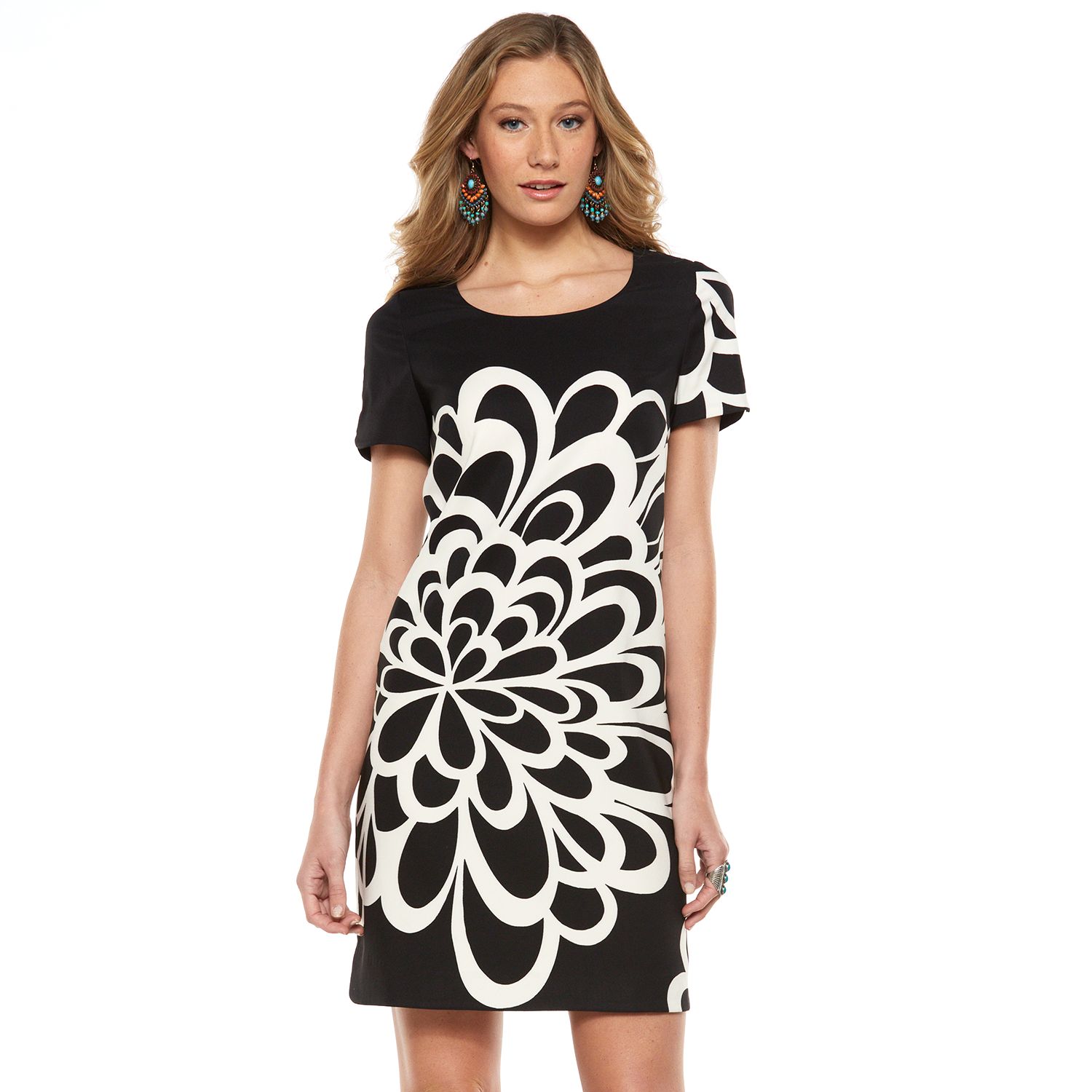 womens floral shift dress