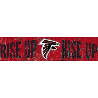 Atlanta Falcons 6" x 24" Slogan Wood Sign