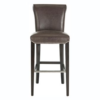 Safavieh Seth Faux Leather Bar Stool