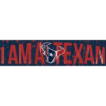 Houston Texans 6" x 24" Slogan Wood Sign