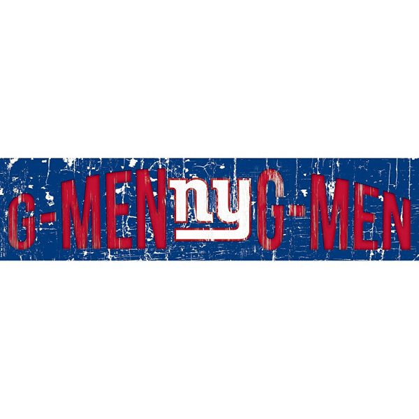 NFL New York Giants Helmet Wall Art Sign Wood Sign 24