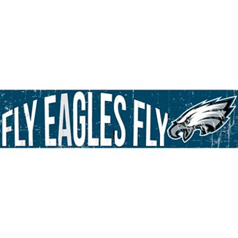 Philadelphia Eagles 6" x 24" Slogan Wood Sign