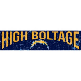 San Diego Chargers 6" x 24" Slogan Wood Sign
