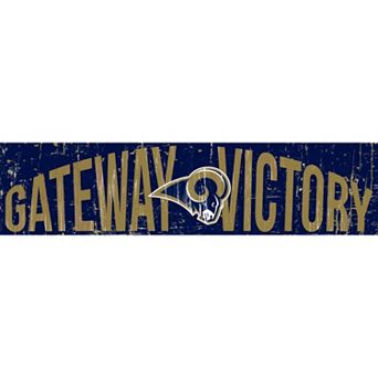 Los Angeles Rams 6" x 24" Slogan Wood Sign