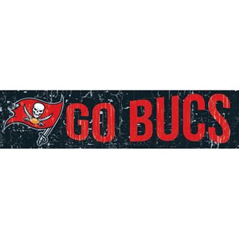 Tampa Bay Buccaneers 6" x 24" Slogan Wood Sign