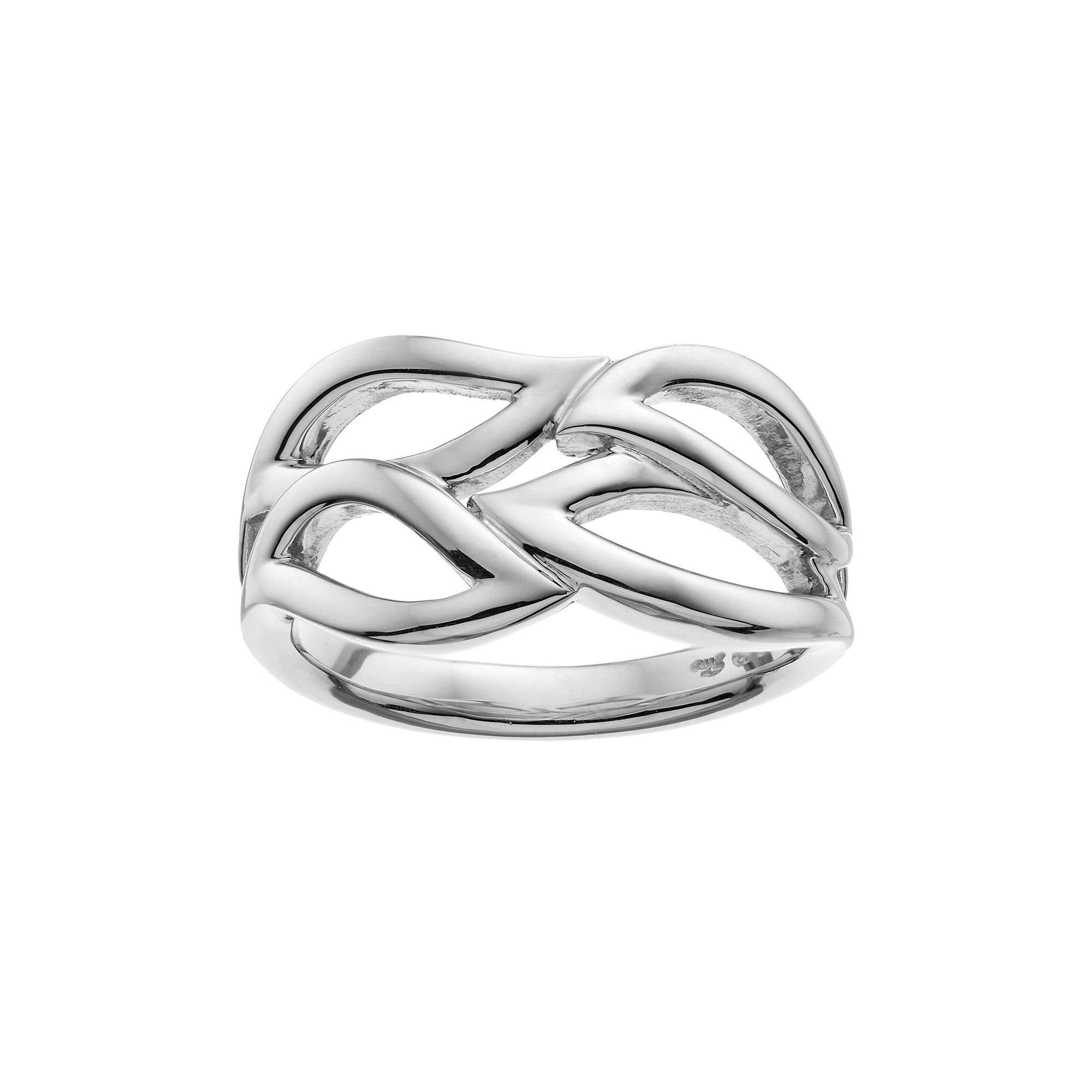 Boston Bay Diamonds Sterling Silver Openwork Leaf Ring, Womens, Size: 5, G