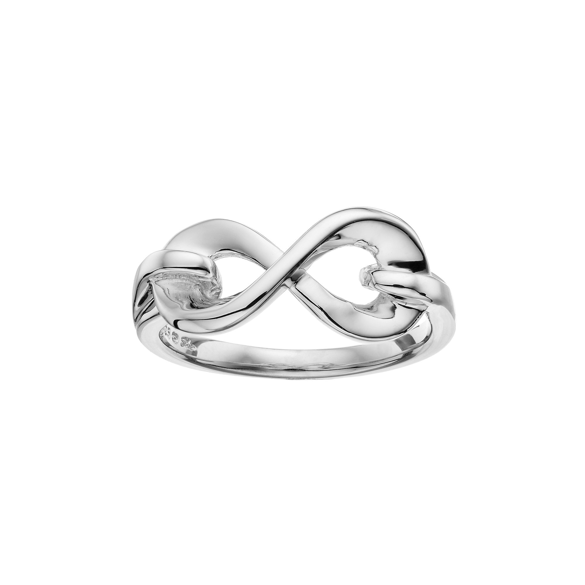 Boston Bay Diamonds Sterling Silver Infinity Ring, Womens, Size: 5, Grey