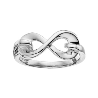 Boston Bay Diamonds Sterling Silver Infinity Ring