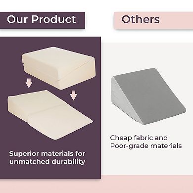 Natural Pedic Folding Wedge Memory Foam Pillow