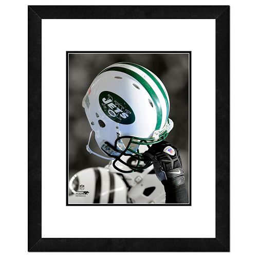 New York Jets Team Helmet Framed 11 x 14 Photo