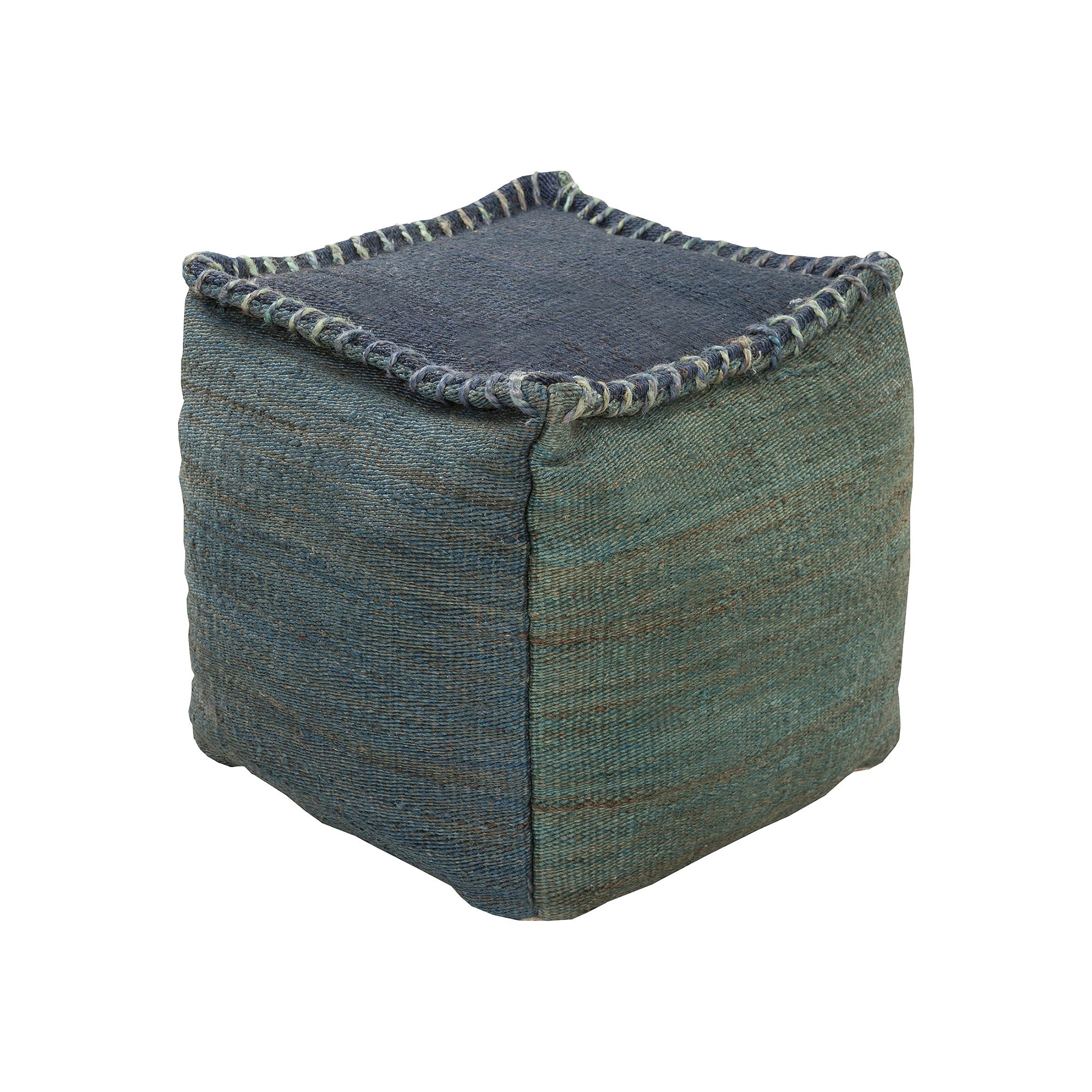 Artisan Weaver Callaway Pouf, Grey