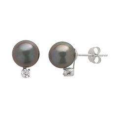 Kohls black deals pearl earrings