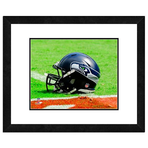 Seattle Seahawks Team Helmet Framed 11