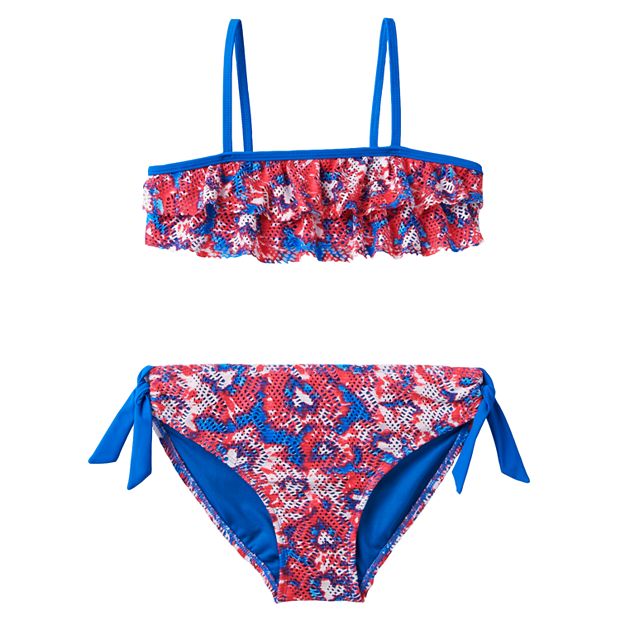 Girls 7-16 SO® 2-pc. Tie-Dye Crochet Bikini Swimsuit Set