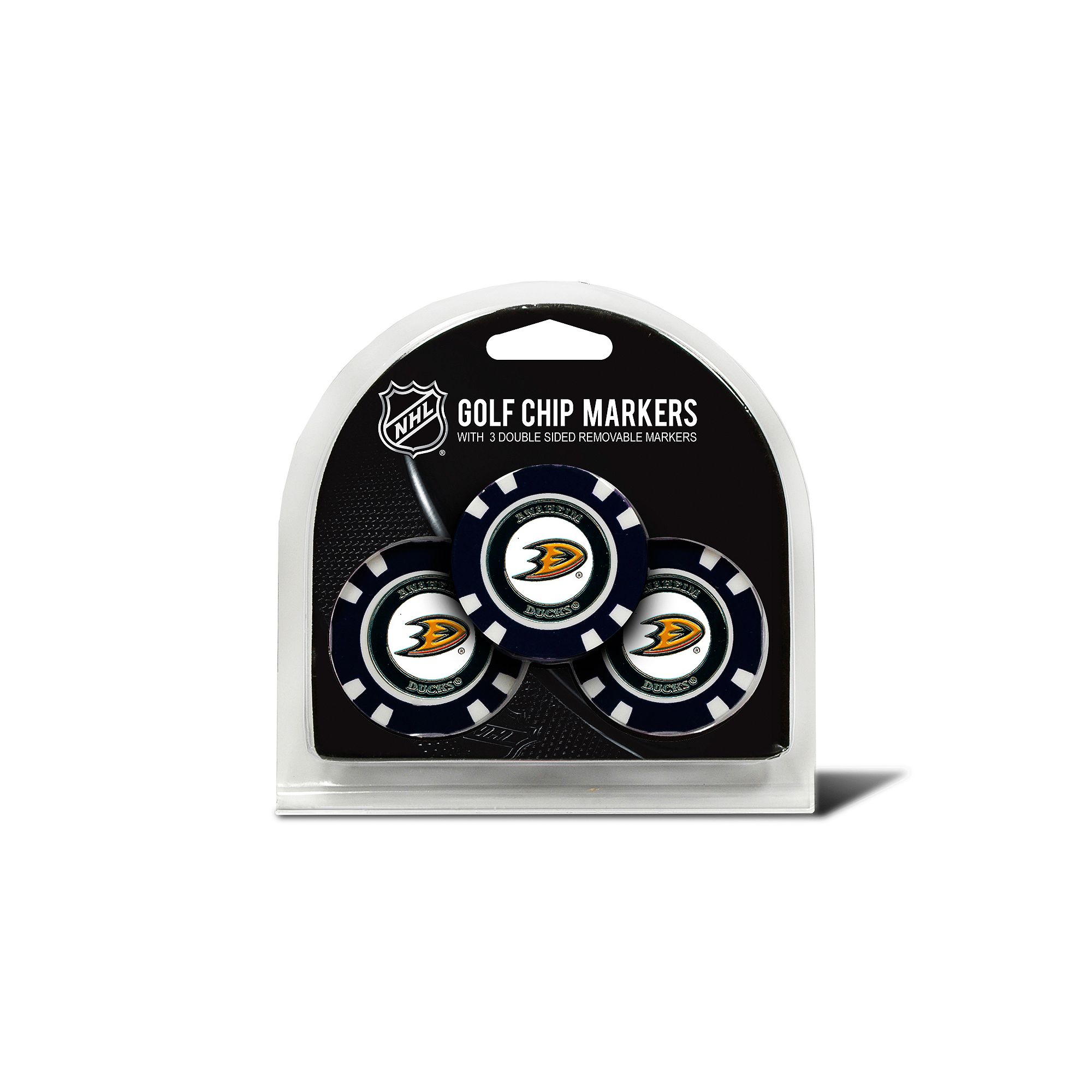 Team Golf Anaheim Ducks 3-pack Poker Chip Ball Markers, Dks Team