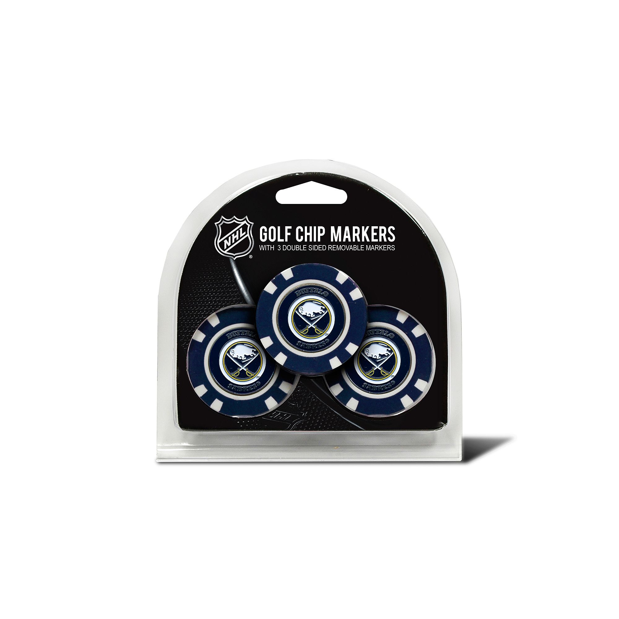 Team Golf Buffalo Sabres 3-pack Poker Chip Ball Markers