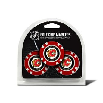 Team Golf Calgary Flames 3-pack Poker Chip Ball Markers