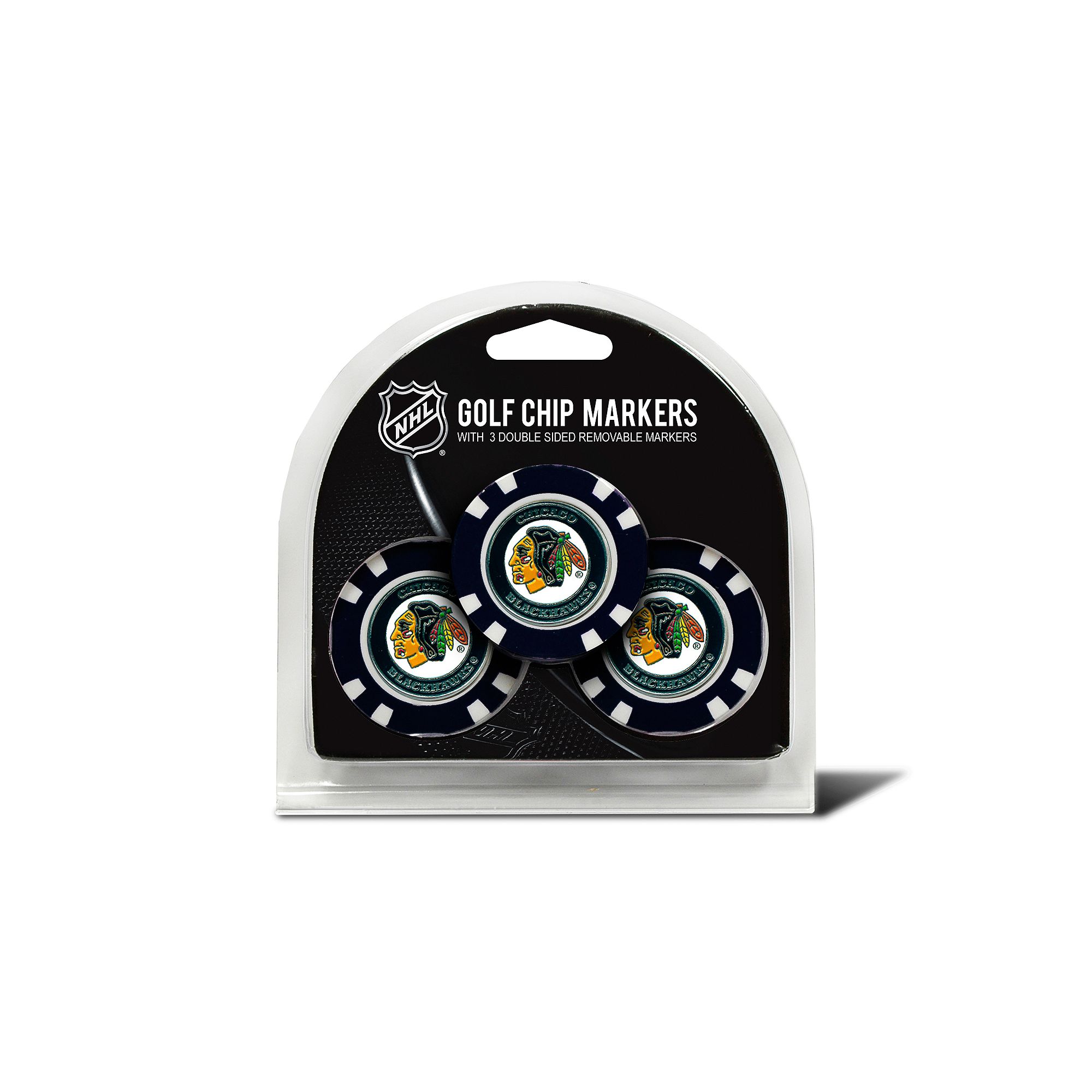 Team Golf Chicago Blackhawks 3-pack Poker Chip Ball Markers