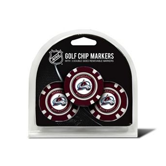 Team Golf Colorado Avalanche 3-pack Poker Chip Ball Markers