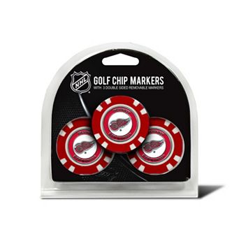 Team Golf Detroit Red Wings 3-pack Poker Chip Ball Markers