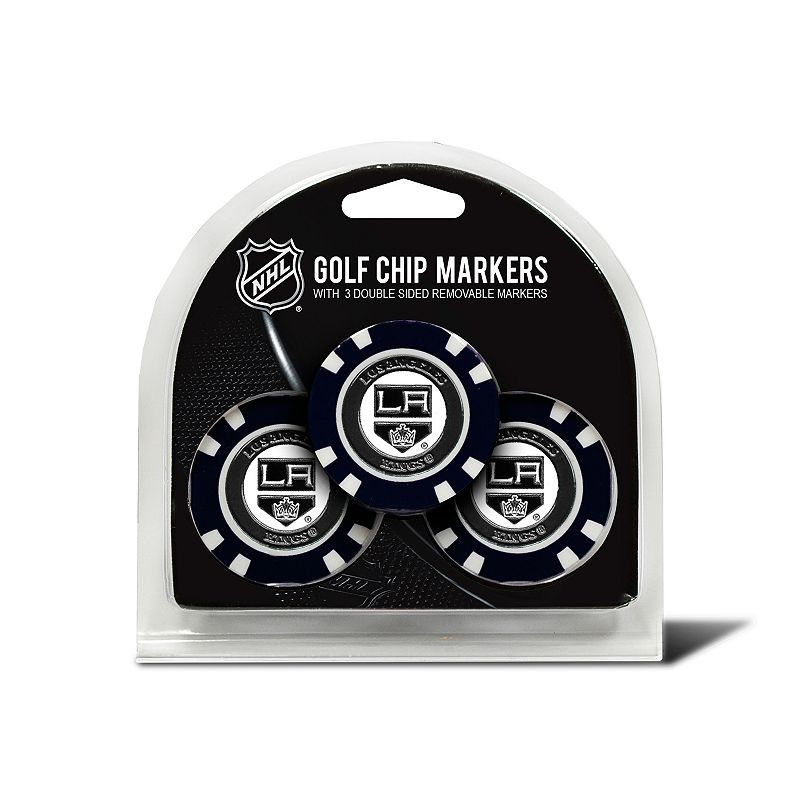 Team Golf Los Angeles Kings 3-pack Poker Chip Ball Markers, Multicolor