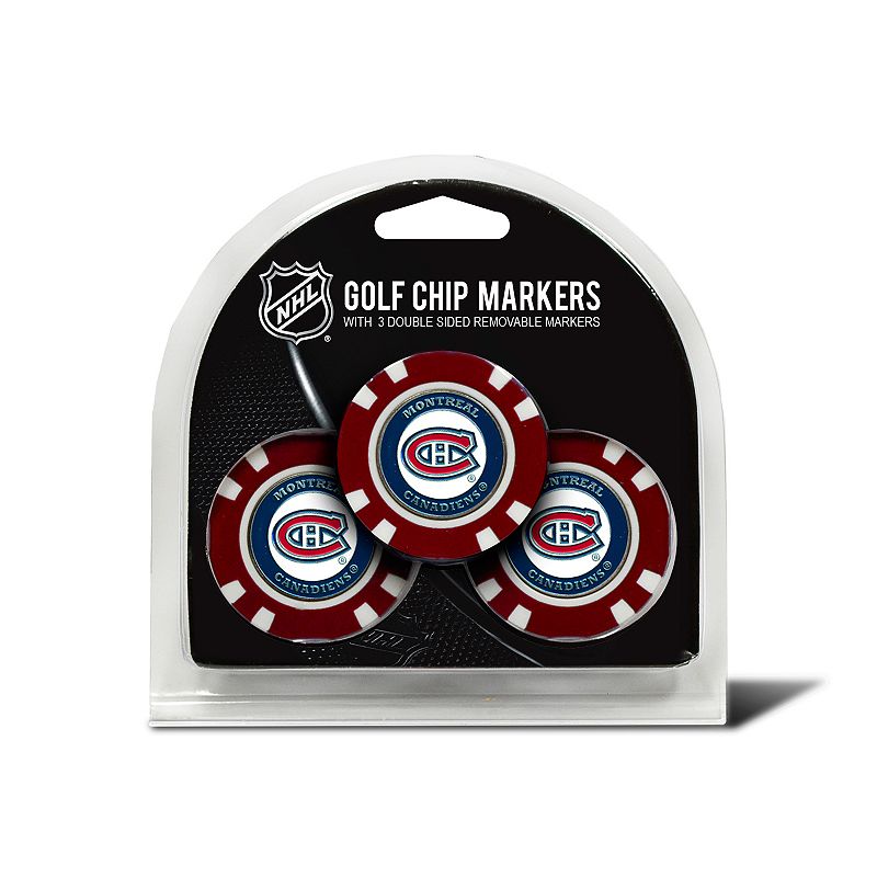 UPC 637556144881 product image for Team Golf Montreal Canadiens 3-pack Poker Chip Ball Markers, Multicolor | upcitemdb.com