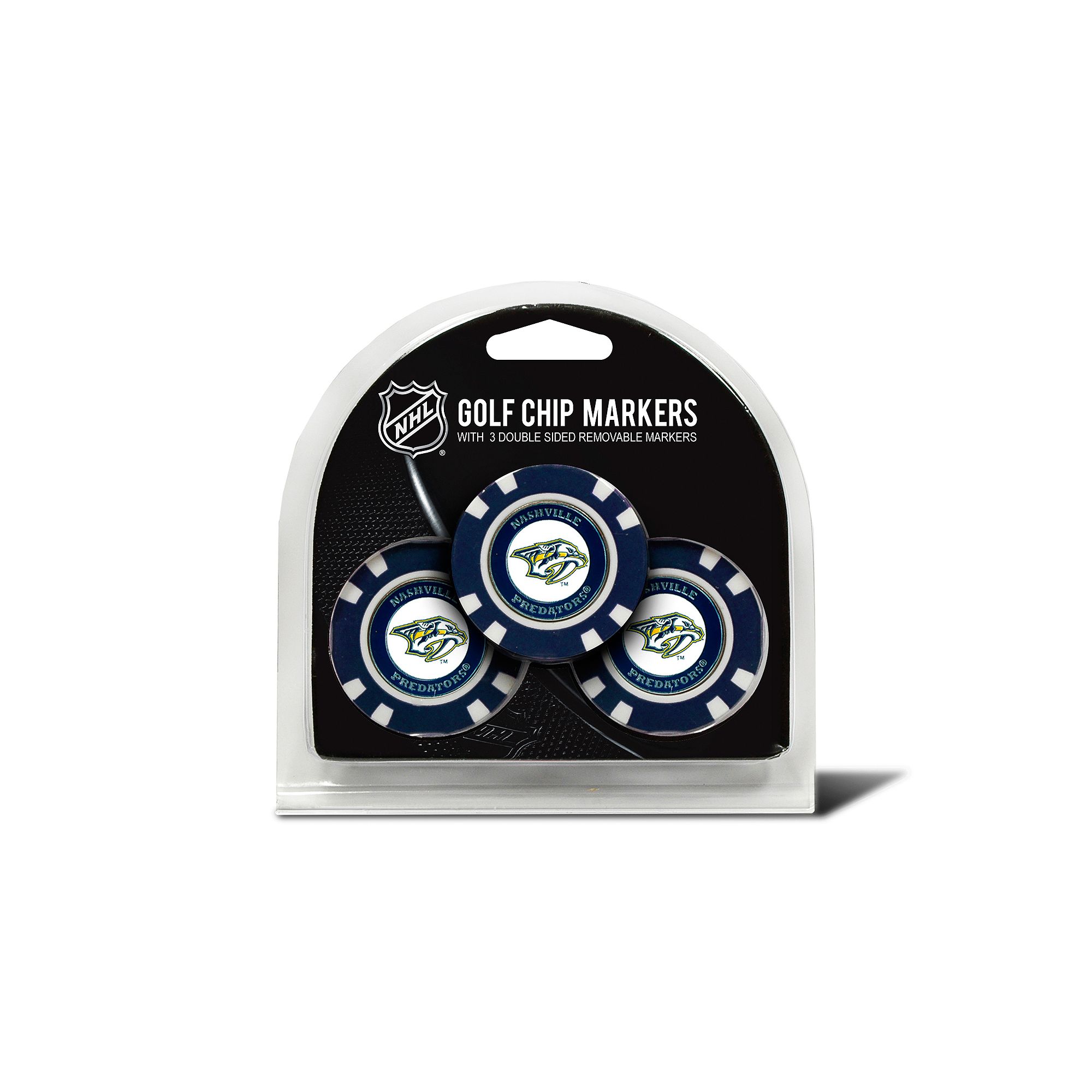 Team Golf Nashville Predators 3-pack Poker Chip Ball Markers, Pdt Team