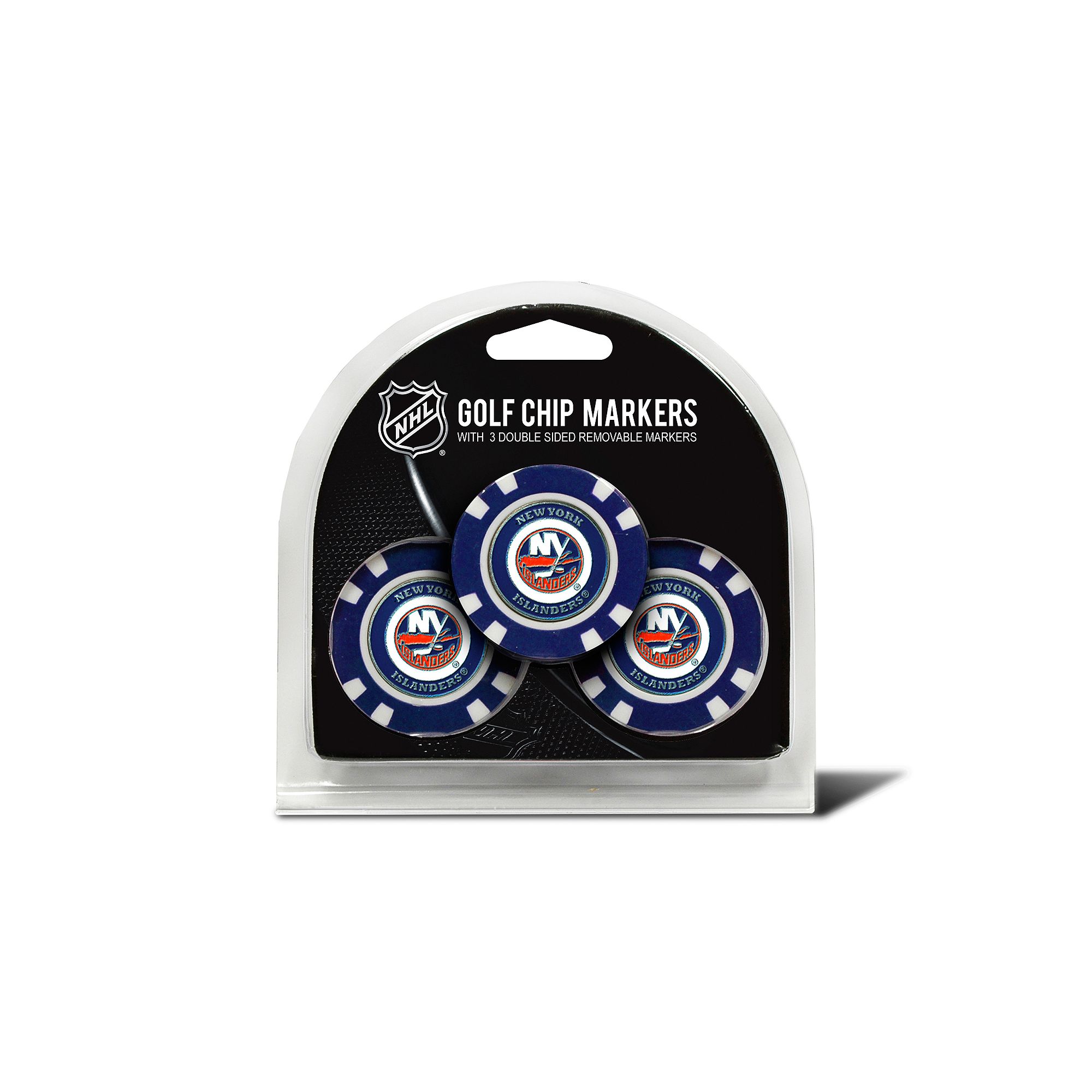 Team Golf New York Islanders 3-pack Poker Chip Ball Markers, Isl Team